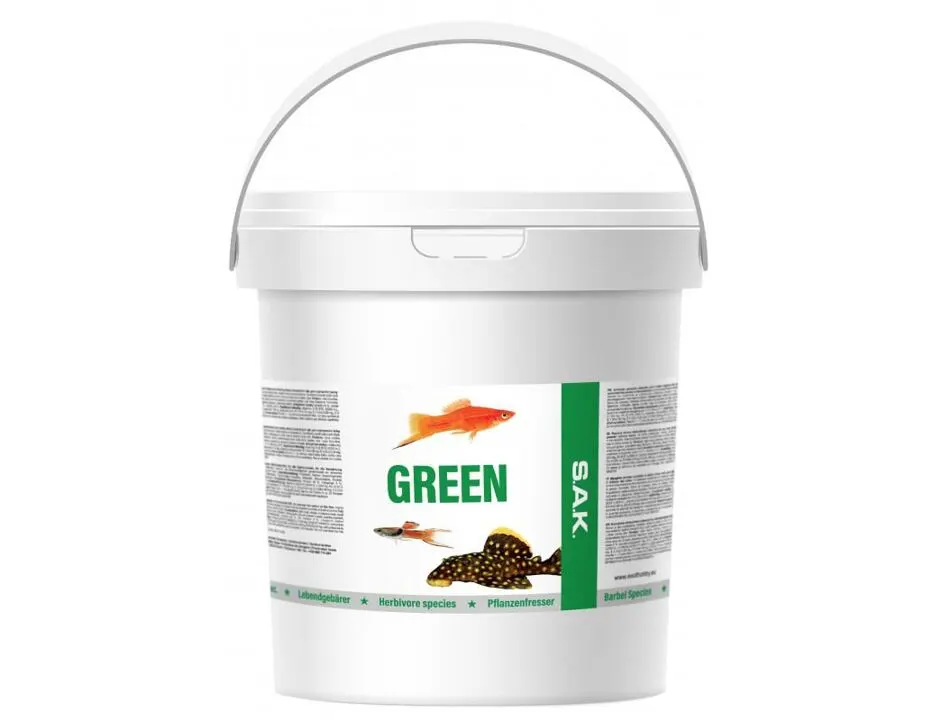 SAK Grün Flockenfutter 10 200ml/1800g Eimer 3 SAK Grün Flockenfutter 10 200ml/1800g Eimer