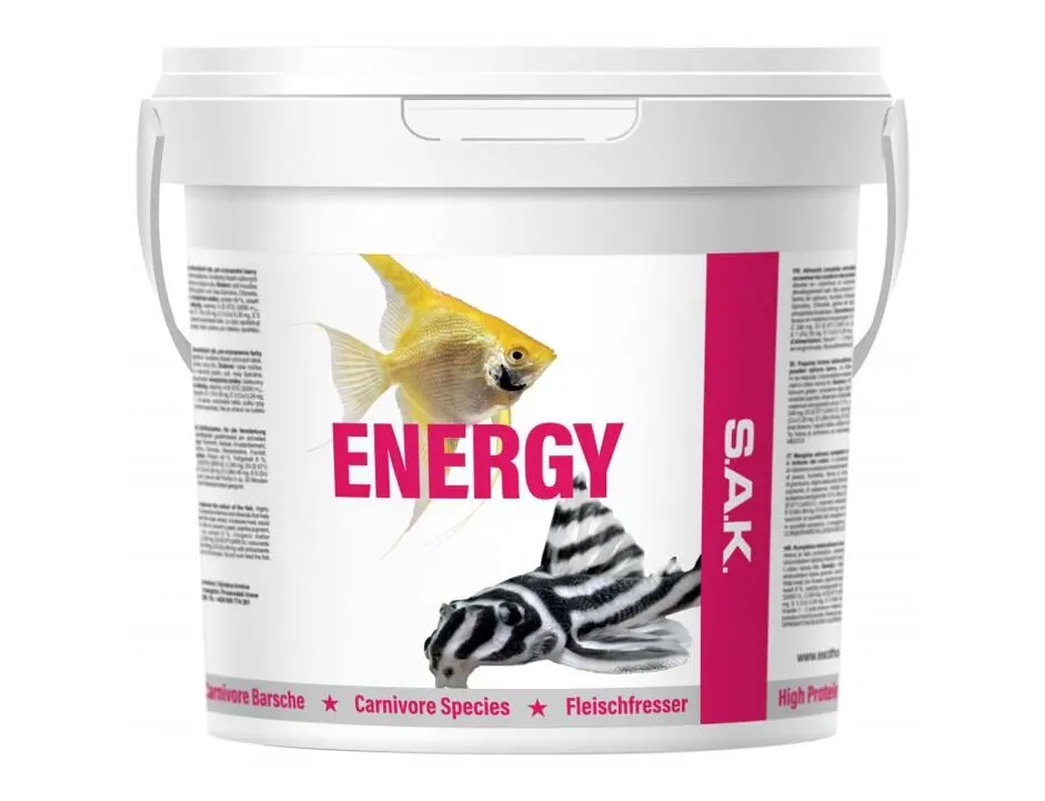 SAK Energy Flockenfutter 3400ml/600g Eimer 3 SAK Energy Flockenfutter 3400ml/600g Eimer