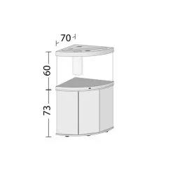 Juwel Komplett Eck-Aquarium Trigon 190 LED Ohne Unterschrank -Fischzubehör Verkäufe 57845 57846 57847 57848 00