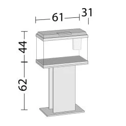 Juwel Aquarium Primo 70 Weiß -Fischzubehör Verkäufe juwel primo 70 schwarz weiss verpackung masse58933bae3953b