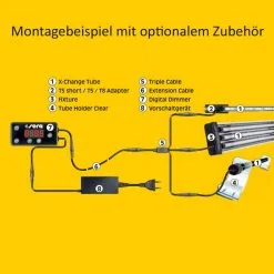 Sera LED X-Change Tube Neutral Brilliant White -Fischzubehör Verkäufe sera x change led system