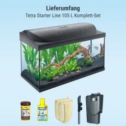 Tetra Starter Line LED Aquarium 105L -Fischzubehör Verkäufe tetra starterline led 105l 2LA19NMttKDdUo
