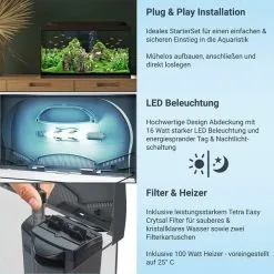 Tetra Starter Line LED Aquarium 105L -Fischzubehör Verkäufe tetra starterline led 105l 3cHuC0DM3cubnp