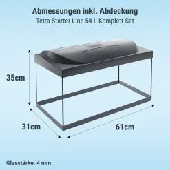 Tetra Starter Line LED Aquarium 54L -Fischzubehör Verkäufe tetra starterline led 54l 47YW47fBlnKicP