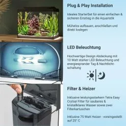 Tetra Starter Line LED Aquarium 80L -Fischzubehör Verkäufe tetra starterline led 80l 3nHVTjttrgIRlW