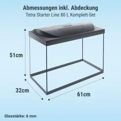 Tetra Starter Line LED Aquarium 80L -Fischzubehör Verkäufe tetra starterline led 80l 4ltGruQ5qC800O